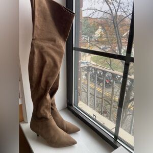 Aldo Tan Kitten Heeled Boots